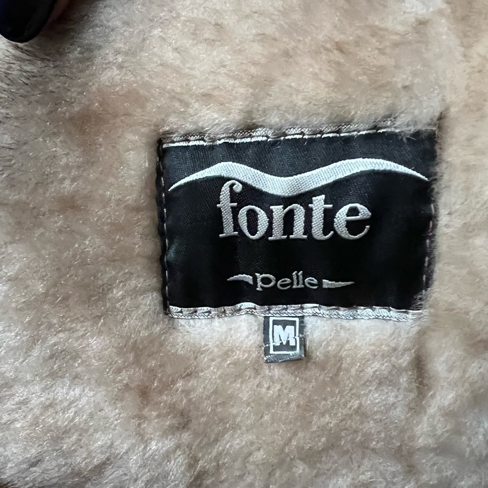 Sheepskin Coat Light Brown - Picture 7 of 7